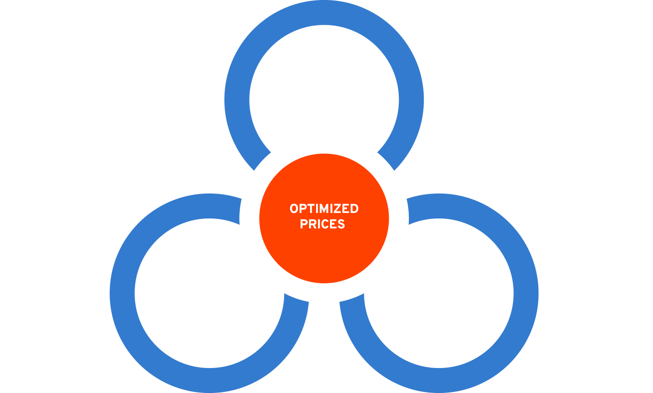 Settings used by the pricing saas to optimize prices