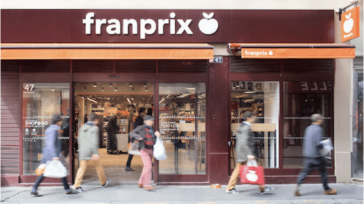 Picture of the entrance of a Franprix store